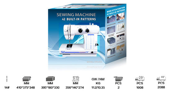 214X134X253MM Σπίτι-κρεβάτι πεταλούδα Overlock Οικιακή ραπτομηχανή Ιδανική για το σπίτι